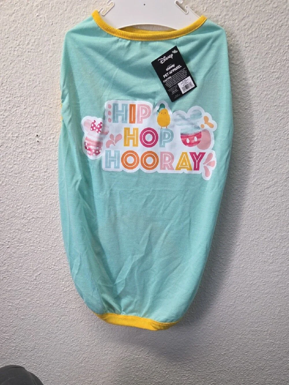 Disney Mint and Yellow 'Hip Hop Hooray' Pet Tee